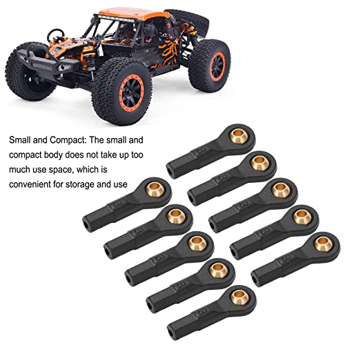 VBESTLIFE M2.5 Ball Holder Tie Rod Ends Ball Joint Link, 10Pcs Lever Steering Linkage Tie Rod End Ball End fit for 1:10 Scale RC Car