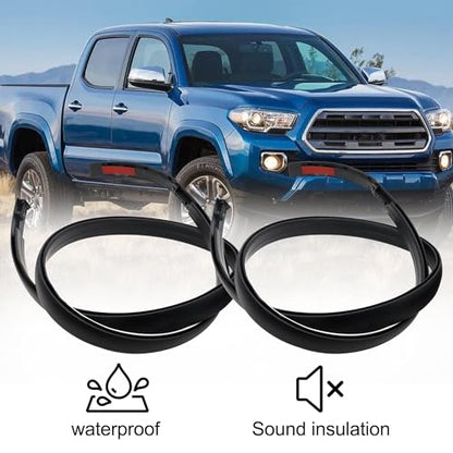 Pair Roof Molding Trim Kit Fits for Toyota Tacoma Double CAB 2005-2015 | Left & Right Side Roof Drip Molding Weather Stripping Replace 75551-04062 75551-04061 75551-04060 75551-04063 75552-04063 - color: 75551-04062