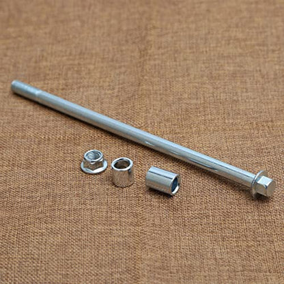 Mokuo 10mm 220mm Front Rear Axle with Bushing 6mm 20mm 32mm Fit for Motorcycle Pit Dirt Bike Moped Scooter QUAD ATV Mini Bike Parts - size: 10-220
