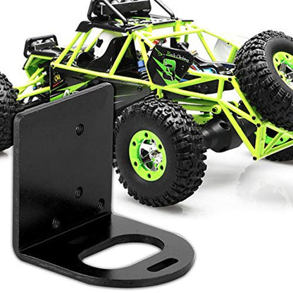 RC Motor Mount, Durable Metal Construction for 540 3660 3650 Motors Heavy Duty Base for RC Cars Trucks Buggies Hobbyists DIY Projects (Black)