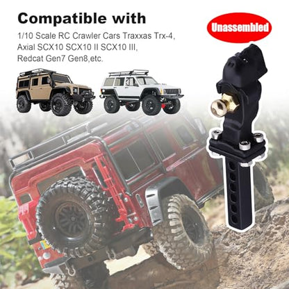 Hobbypark Metal Scale Trailer Hitch Drop Hitch Receiver Tow Hook Shackles for Traxxas TRX4 Axial SCX10 90046 90047 1/10 RC Crawler Cars