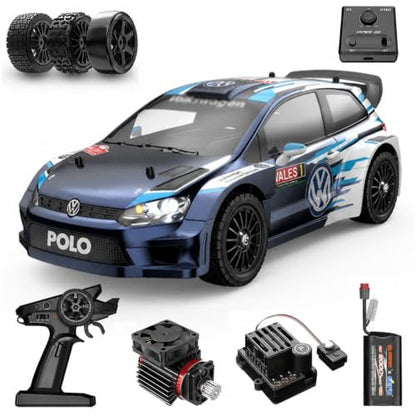 Mjx Hyper go VW Polo 14304 Brushless Rc Cars Hyper 4wd Rc Car All-Road RC Drift Car Brushless Scale 2.4G 4wd High Speed Electric,Terreneitor 4x4 Carros,1/14 High Speed Rc Cars Drift for Adults… - color: 14304