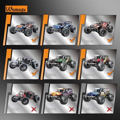 1:14 Scale RC Car Upgrade Accessories Mainshaft Gears and a Differential, Upgrade Spare Parts RC Vehicle Differentials for 14322 14331
