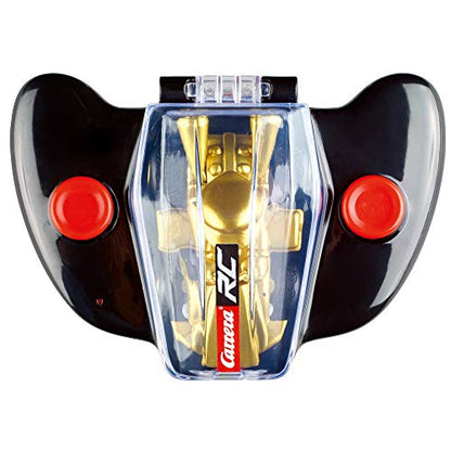 Carrera RC Nintendo Mario Kart 2.4 GHz Mini Collectible Radio Remote Control Toy Car Vehicle - Gold Mario | Official Licensed Mario Miniature Collectible Toy RC Car for Kids 6+, Ready To Run, Rechargeable Battery, Radio RC Racing - style: Mario Gold Editi