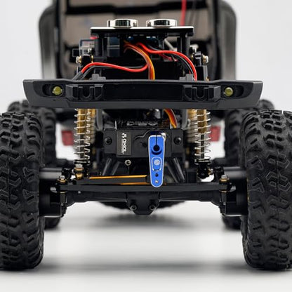 2PCS 15T SCX24 Servo Horn for EMAX ES08MA Suitable for Axial SCX24 AX24 90081 Etc 1/24 RC Crawler Car Upgrades (Blue) - color: Blue