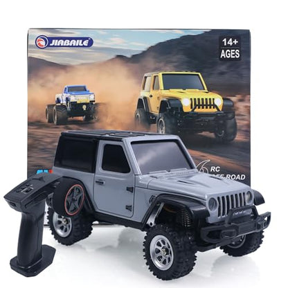 RTR 1/36 Radio Control Crawler 3601A 4X4 RC Off Road Car Model Light System Battery Mini Vehicle Model Gift Collection Hobby Grade Model for 14+ Ages - color: 3601a-grey