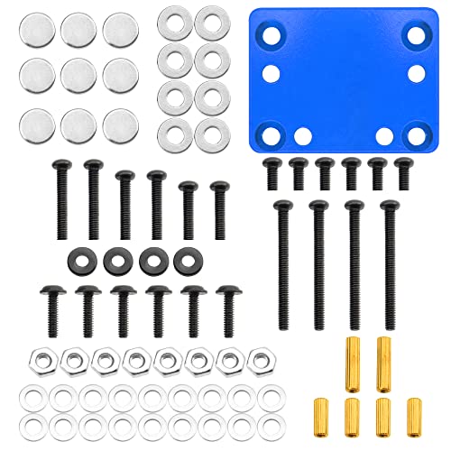 RC Car Body Post Magnet Invisible Body Mount Fixing Bracket Compatible with 1/28 Wltoys K969 K979 K989 K999 P929 P939 284131 Kyosho MINI-Q RC Car Upgrade Parts (Blue) - color: Blue