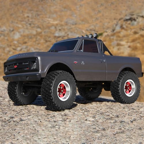 REDSPIDER 1.0 Tires Metal Wheel hub Set（4pcs）， 1.0 Crawler Tires for 1：24 1:18 RC Scale Rock Crawler Car SCX24 FMS FCX24 TRX4M Axial AX24 90081 Gladiator Bronco C10 (Green) - color: Green