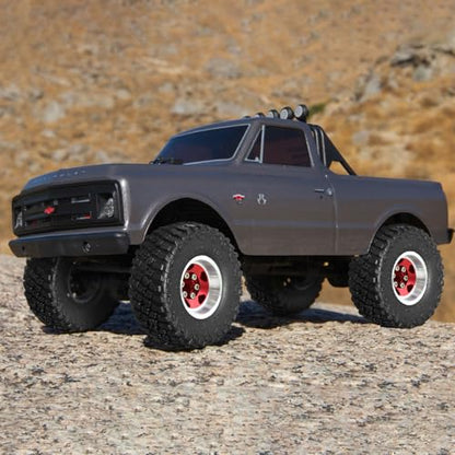 REDSPIDER 1.0 Tires Metal Wheel hub Set（4pcs）， 1.0 Crawler Tires for 1：24 1:18 RC Scale Rock Crawler Car SCX24 FMS FCX24 TRX4M Axial AX24 90081 Gladiator Bronco C10 (Green) - color: Green