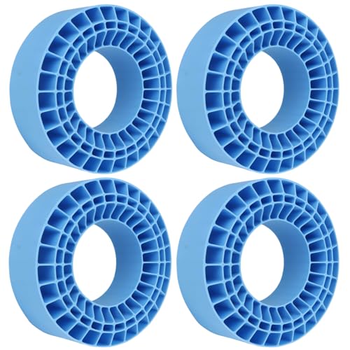 2.2" Crawler Tire Inserts, 4-Pack — Soft Silicone Rubber, Fits 132–134 mm (5.25" OD), 125×45 mm — Waterproof, Firm Sidewall Control, Rock/Trail Traction Boost (Blue) - color: Blue