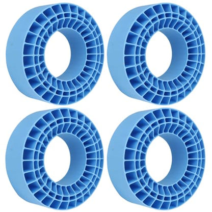 2.2" Crawler Tire Inserts, 4-Pack — Soft Silicone Rubber, Fits 132–134 mm (5.25" OD), 125×45 mm — Waterproof, Firm Sidewall Control, Rock/Trail Traction Boost (Blue) - color: Blue