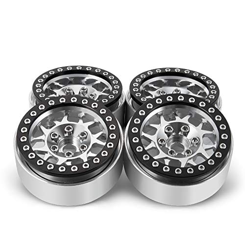 Aluminum 2.2" RC Beadlock Wheels Rims for Axial SCX10 II III TRX4 | 1/10th RC Crawler Car Upgrade Parts