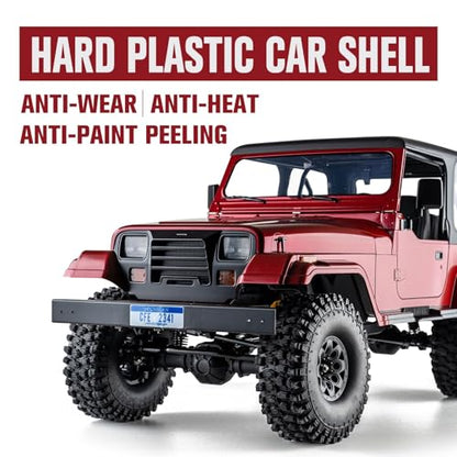 FCXㅤ Rochobby Mashigan S 1/10 RC Crawler, RC Rock Crawler Removable Details 15km/h, Remote Control Cars with Full Car Ball Bearing for Adults Need to Complete, RS