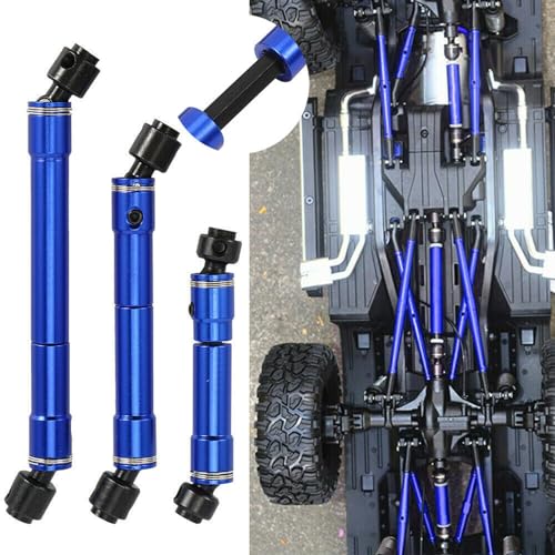 3Pcs Replacement Metal Hard Steel Front Middle Rear CVD Drive Shaft Mount Set for TRAXXAS TRX6 G63 6X6 88096‑4 1/10 RC Car Truck Car Upgrade