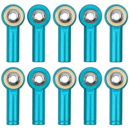10Pack Vgoohobby Aluminum CW CCW M3 Link Rod Tie Rod End Ball Head Joint Holder 26mm Compatible with Axial Redcat HSP Traxxas HPI 1/10 RC Car Truck DIY Robot Boat Airplane (Blue) - color: Blue