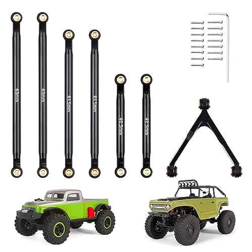 Hobbypark Aluminum Links Set for Axial SCX24 Deadbolt AXI90081 B17 Upgrades Chassis Links Suspension Linkage