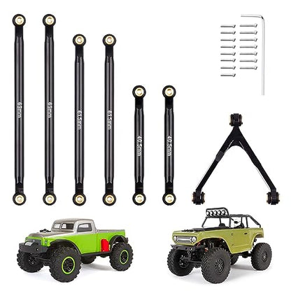 Hobbypark Aluminum Links Set for Axial SCX24 Deadbolt AXI90081 B17 Upgrades Chassis Links Suspension Linkage
