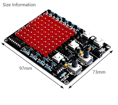 LED Chaser Soldering Kit, PCB Board with 81 LEDs, Soldering Skill Training/Practice Kit for STEM Electronics School Learning Project DIY