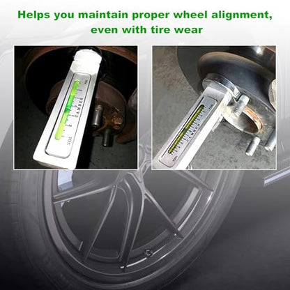 Sun Walker Adjustable Magnetic Gauge Tool, Auto Camber Castor Strut Alignment Tool with Magnetic Base, Wheel Alignment Gauge Tire Repair Tools for Car Truck RV, Car Accessories