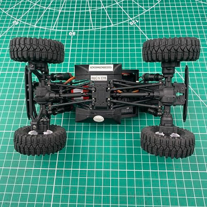 High Clearance Chassis Aluminum Links Set Linkage for Redcat Ascent 1/18th RC Crawler Car Upgrade Parts (Black) - color: Black