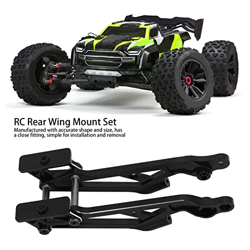 Metal Rear Wing Mount Set, 1/8 Aluminum Alloy Remote Control Car Upgrade Mount Accessory (1) - size: 1