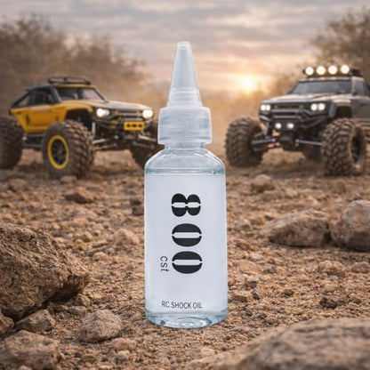 AMK Silicone RC Shock Oil 60ml, 350-2000cSt, for RC Crawler Buggy Monster Truck Short Course (800cSt)