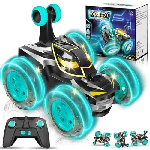 Kids Toys Bat RC Car for Boys 4-7 - Cool Bat Monster Remote Control Crawler Toy 360° Flip Fast Stunt & 4WD Light Up Wheel - Fun Boy Gift Idea for Birthday Chirstmas Stuff Age 3 4 5 6 7 8 - color: Bat