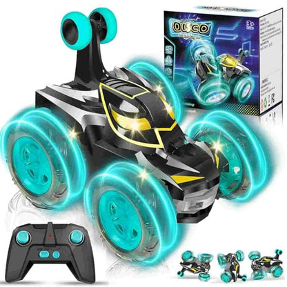 Kids Toys Bat RC Car for Boys 4-7 - Cool Bat Monster Remote Control Crawler Toy 360° Flip Fast Stunt & 4WD Light Up Wheel - Fun Boy Gift Idea for Birthday Chirstmas Stuff Age 3 4 5 6 7 8 - color: Bat