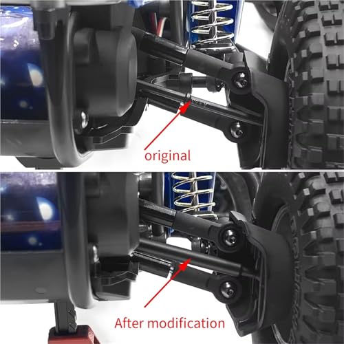 RC Car Transmission Shaft For Tamiya 1/10 For BBX 58719 2WD Buggy Truck Upgrade RC Car Parts Steel Rear CVD Drive Shaft Dogbones Transmission Shaft Car Accessories