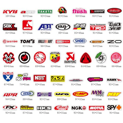 100 pcs/Pack Fashion Motocross Motorcycles Dirt Bike Supercross Stickers No Repetition Sticker Vinyl Cool Skateboard Guitar Travel Case Sticker Water Bottle Laptop Luggage Bicycle Stickers