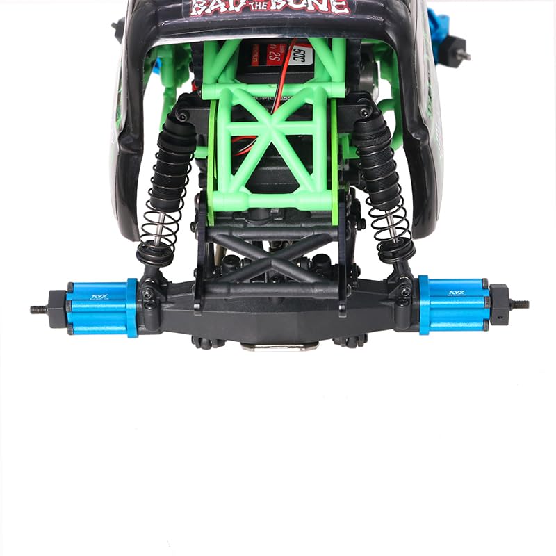 KYX Racing Aluminum Rear Axle Mount Set 0 Deg Black Upgrades Parts Accessories for 1/18 RC Car LOSI Mini LMT 4X4 Monster Truck