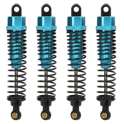 New 4pcs 68mm/98mm /108mm Aluminum Shocks Absorbers Damper for HSP HPI 1/10 Scale RC Car On-Road Monster Truck Off Road Buggy(Blue 98mm) - color: Blue 98mm