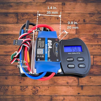 80A RC Electric Speed Controller ESC for Brushless Motors 5.5v 4A UBEC with XT60 & 3.5mm Bullet Plugs - style: 80 Amp - XT60