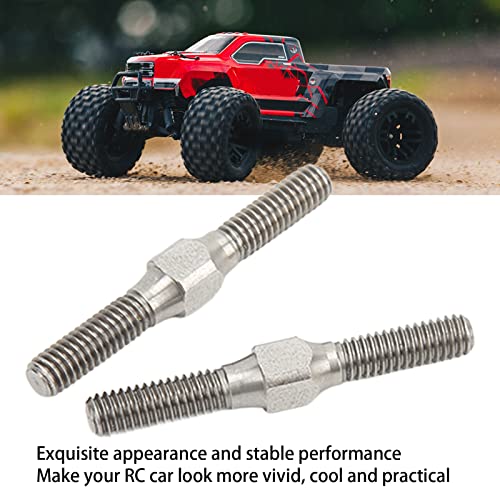 RC Turnbuckle Link Steel 2 - Pack | Heavy - Duty Tie Rod for ARRMA Granite/Big Rock/Senton 1/10 Scale RC Cars | M4 Thread Adjustable Linkage Kit