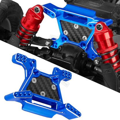 Upgrades Part for 1/10 Rustler 4x4 (VXL),Alloy RC Shock Absorber,Suspension Arm,Caster Block,Steering Blocks,Rear Stub Axle Carriers,Steering Bellcranks,Shock Tower,Navy Blue - color: Navy Blue - Upgrades