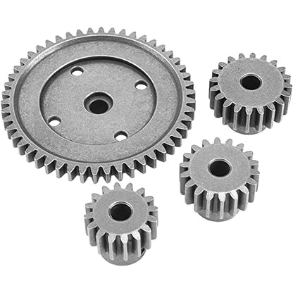 Steel 50T Spur Gear with 16T 18T 20T Pinions Gear Differential Gear Sets Compatible with Arrma 1/8 6S Typhon Kraton Outcast Notorious,1/7 6S Fireteam Mojave RC Upgrade Part