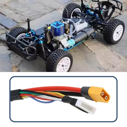 6S Charge Balance Battery Cable XT60 Male to XT60 Female Lipo Connector 12AWG for RC Cars Trucks Buggies, 60cm
