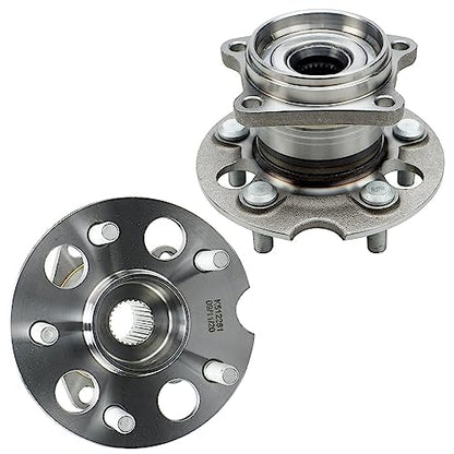 Detroit Axle - 4pc AWD Front Steering Knuckles Rear Wheel Bearing Hubs | for 2004 2005 2006 2007 2008 2009 2010 Toyota Sienna, 2 Steering Knuckles 2 Non-ABS Wheel Bearing Hubs Replacement - size: 4UW48672/Kit