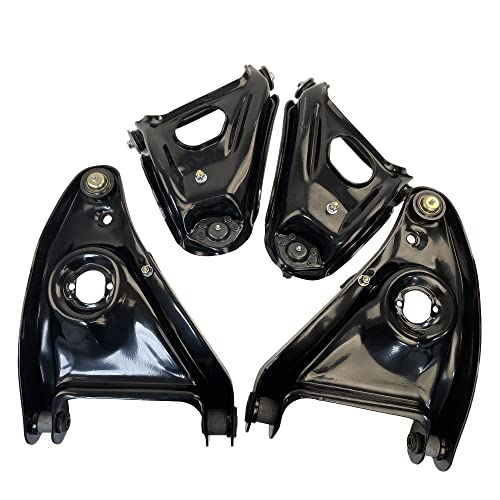 ‎Psrorkeu - 101-9390 101-9592 Suspension Kit Set of 4 RH LH Upper Lower Control Arms w/Ball Joints for Chevy Camaro II/Nova 1967-1974 Pontiac Firebird Ventura 1967-1974 Oldsmobile Omega 1973-1974 - size: 101-9390, 101-9592