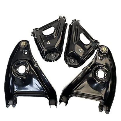 ‎Psrorkeu - 101-9390 101-9592 Suspension Kit Set of 4 RH LH Upper Lower Control Arms w/Ball Joints for Chevy Camaro II/Nova 1967-1974 Pontiac Firebird Ventura 1967-1974 Oldsmobile Omega 1973-1974 - size: 101-9390, 101-9592
