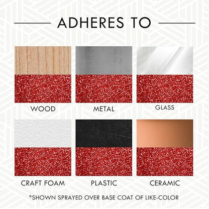 Rust-Oleum 268045 Specialty Glitter Spray Paint, 10.25 Oz, Red - color: Red, size: 10.25 Ounce (Pack of 1)