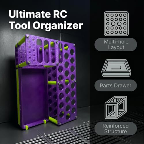 RC Remote Control Model Screwdriver Storage Rack - Boat Models, Airplane Models, Car Models, Drone, Maintenance Tools Rack, Tool Box, for Remote Control Model Enthusiasts - Purple - color: Purple