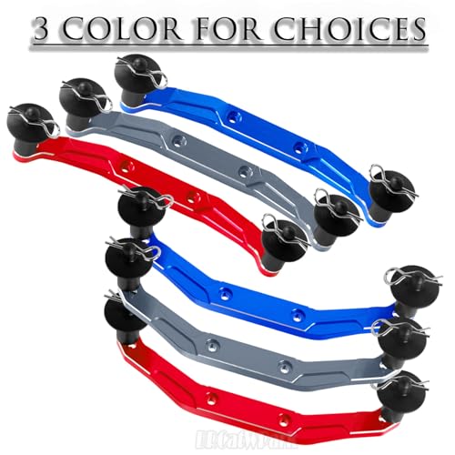 RC Body Mount Upgrades Part for 1/10 Slash 4x4 VXL,Aluminum Front & Rear Body Mounts with Body Posts Hops Up,Red - color: Red - (Upgrades)