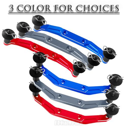 RC Body Mount Upgrades Part for 1/10 Slash 4x4 VXL,Aluminum Front & Rear Body Mounts with Body Posts Hops Up,Red - color: Red - (Upgrades)