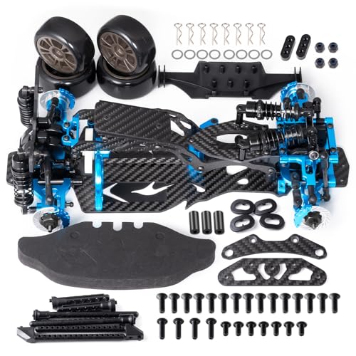 Alloy & Carbon RC Chassis Frame Body Kit for 1/10 Sakura D5 MINI+MR | RC Road Rear Wheel Drive Drift Car, Upgrades