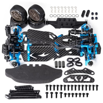 Alloy & Carbon RC Chassis Frame Body Kit for 1/10 Sakura D5 MINI+MR | RC Road Rear Wheel Drive Drift Car, Upgrades