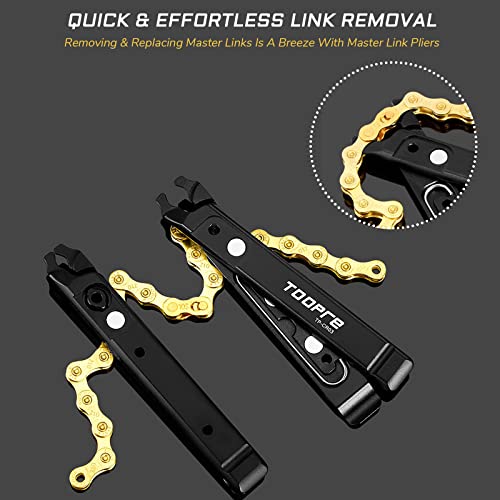 Multi-Functional Master Link Pliers | With Master Link Removing, Tire Levers, Storage Links, and Chain Hook - Ideal for MTB, Road, Mountain Bicycle, BMX Bikes