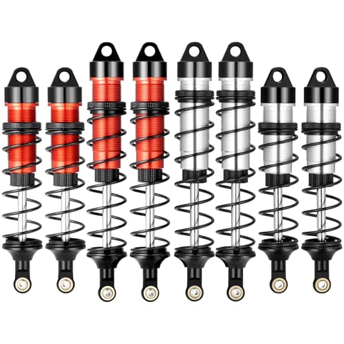 RC Car Shock Absorbers Front And Rear Shocks Set Adjustable Shocks For 1/8 Arrma Typhoon 6S Redcat FS/ZD Racing Buggy Truggy (Front & Rear) - style: Front & Rear