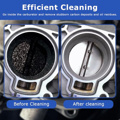 7 Pcs Carburetor Cleaning Kit, Includes 3 Double-headed Brush 23 Needles 5 Nylon Brushes 1 Scraper and 4 Cleaning Hooks for Motorcycle Moped Welder Carb Spray Gun
