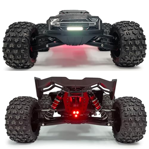 RC Car LED Lights Kit Front & Rear Light Lamp Taillight Headlight Set Compatible with Arrma Kraton EXB 1/8 RC Crawler Car Upgrade Parts Decoration LED Lights Accessories